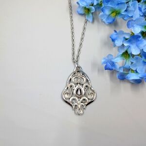 Gorgeous Modernist Design Vintage Y2K Oversized Pendant Necklace